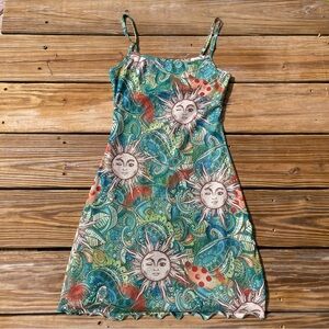 Shein Sun and Paisley Print Spaghetti Strap Dress